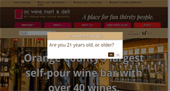Desktop Screenshot of ocwinemart.com